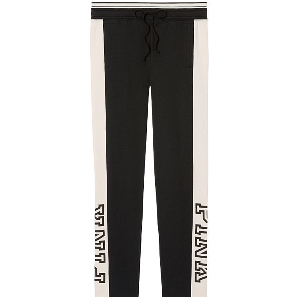 Victoria Secret Pink Pant, Black & White, Large
